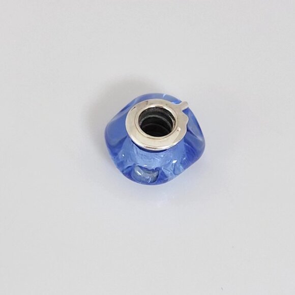 Pandora Wavy Blue Murano Glass Charm Bead with box - Picture 5 of 9